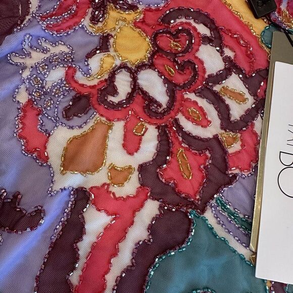PatBo Daydreamer Beaded Bodysuit in Multi -NWT- Beautiful Beading MSRP $550 Sz M - Picture 5 of 6